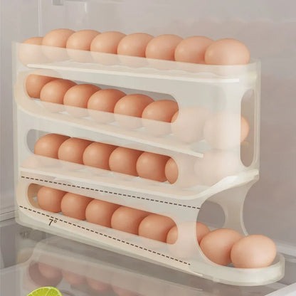 4 Layer Automatic Rolling Egg Holder Rack
