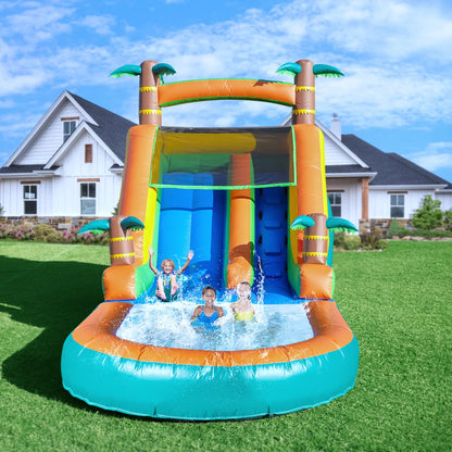 Large Bounce House with Water Slide with 1100W Air blower