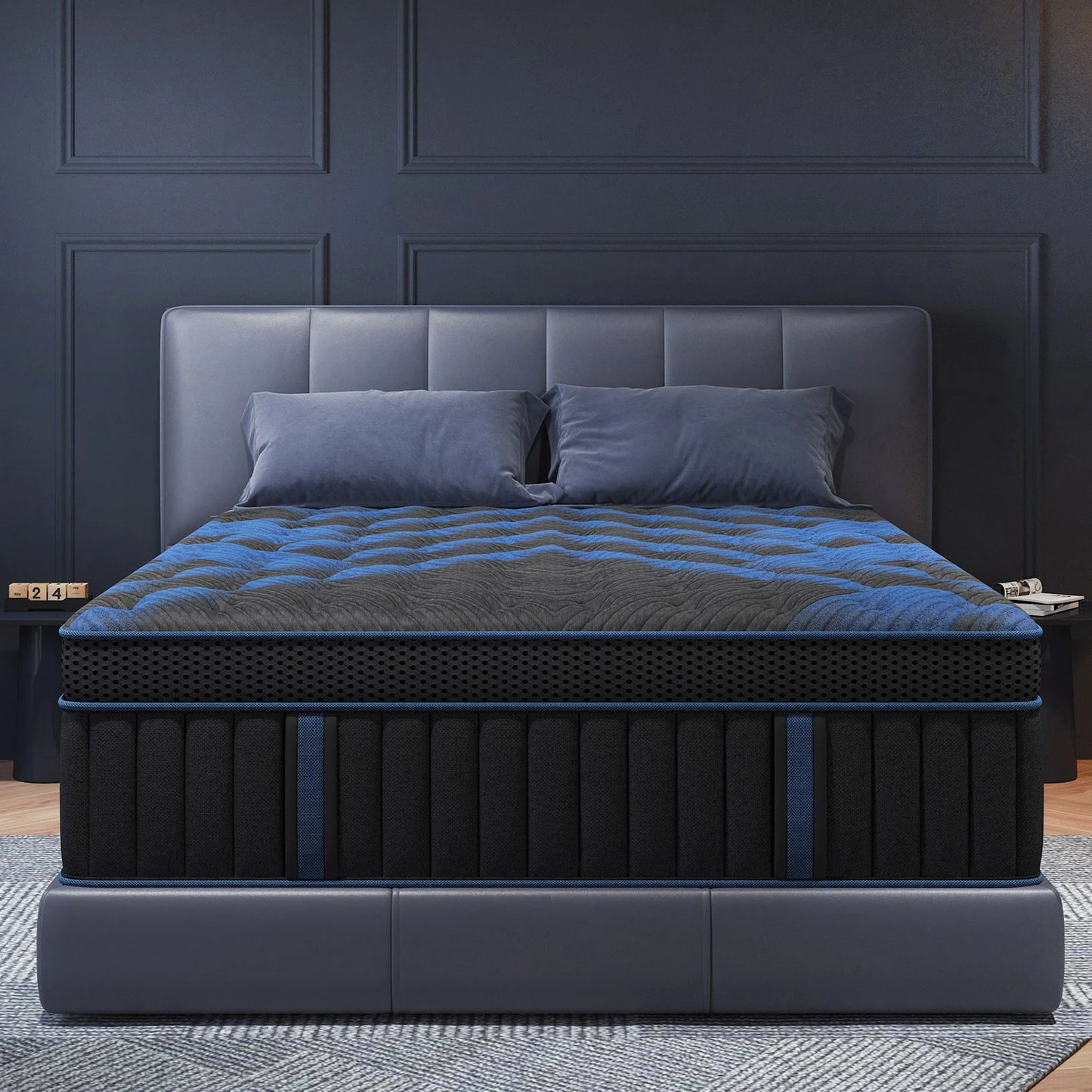 12"Gel Memory Foam Hybrid Pocket Spring Mattress Twin Full Queen King Bed Mattress In A Box, Medium Firm with Motion Isolation