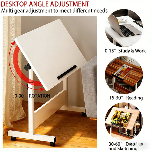 Height Adjustable Standing Desk Ergonomic Table with Wheels